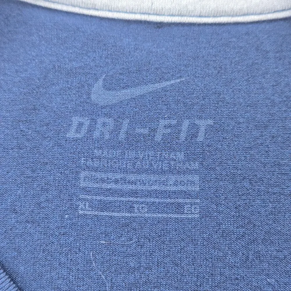 Nike Dri-Fit Air Jordan Georgetown Hoyas Elite Basketball Blue T-Shirt‎ Size XL